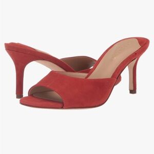 Ralph Lauren Red Heeled Sandals